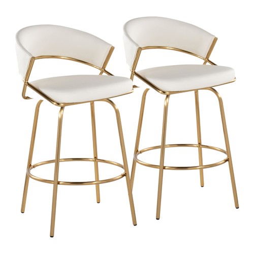 Jie Fixed-height Counter Stool - Set Of 2